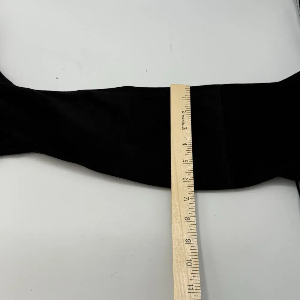 Marc Fisher Renn Over the Knee Boots SIZE 5.5 Womens Microsuede Tie Zip Black